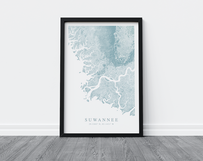 Suwannee Map Print