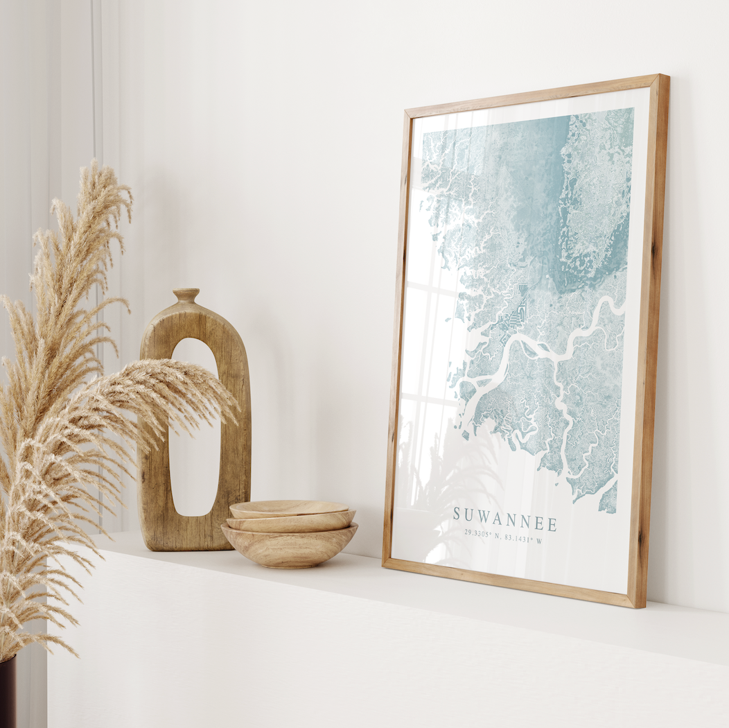 Suwannee Map Print