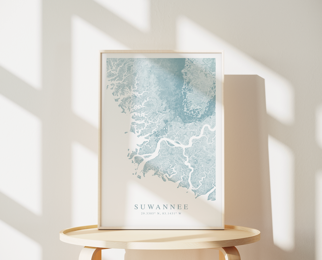 Suwannee Map Print
