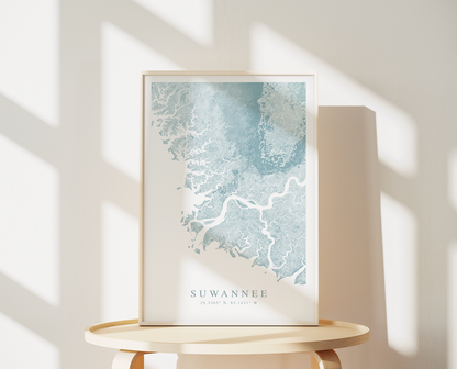 Suwannee Map Print