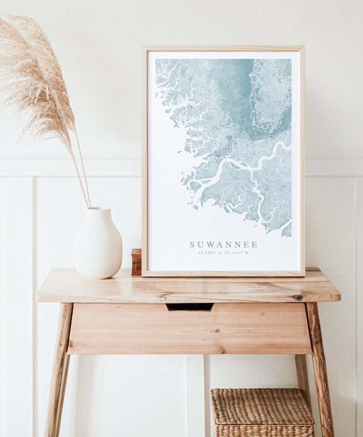 Suwannee Map Print