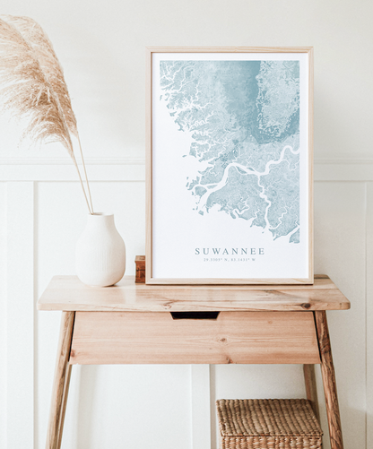 Suwannee Map Print