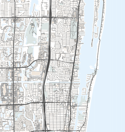 Boynton Beach Map Print