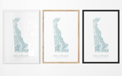 Delaware Map Print