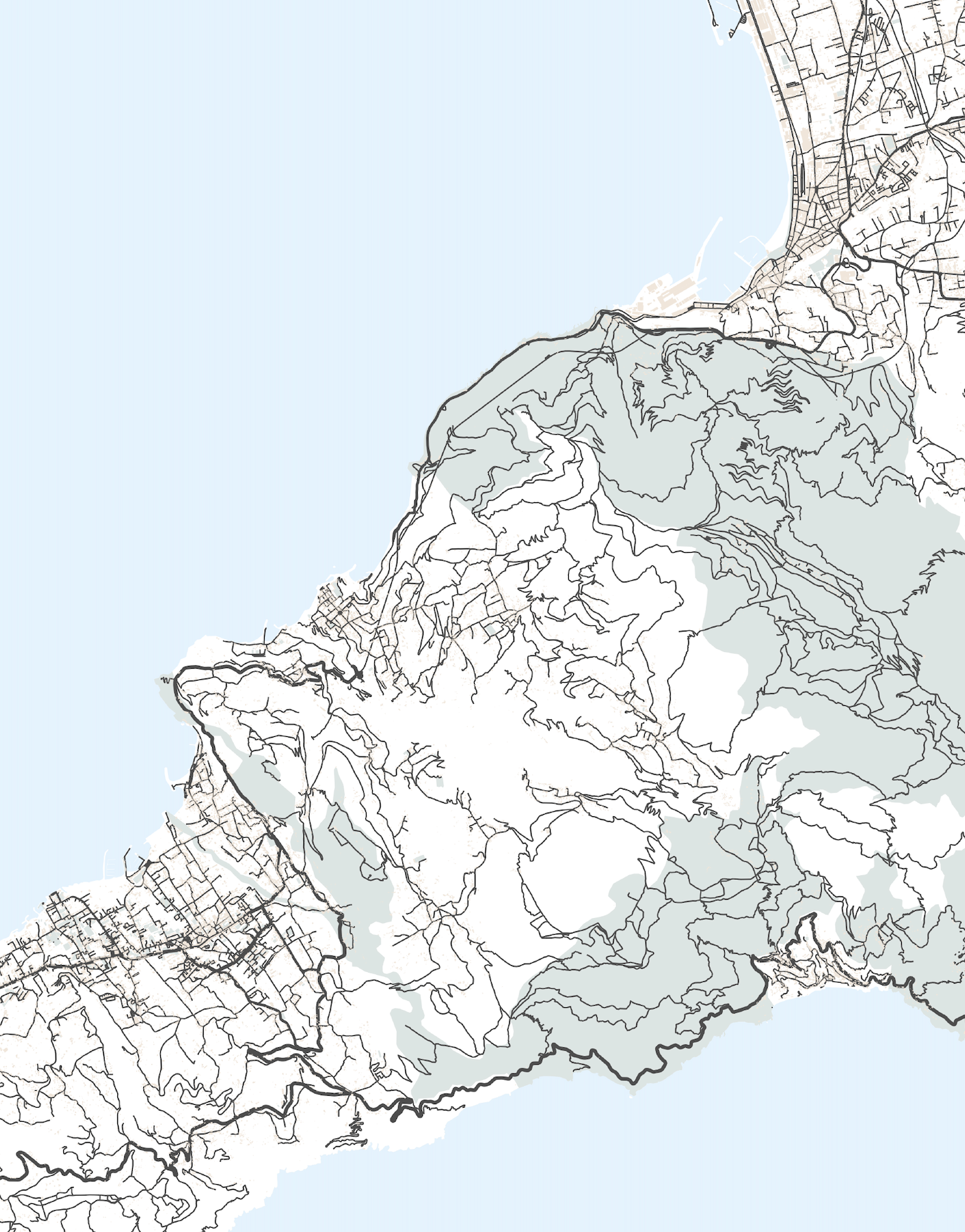 Amalfi Coast Map Print