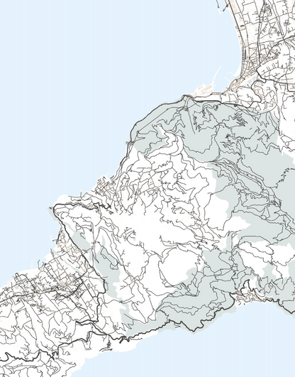 Amalfi Coast Map Print