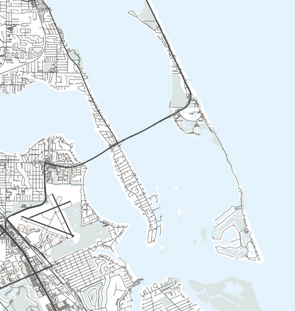 Hutchinson Island Map Print