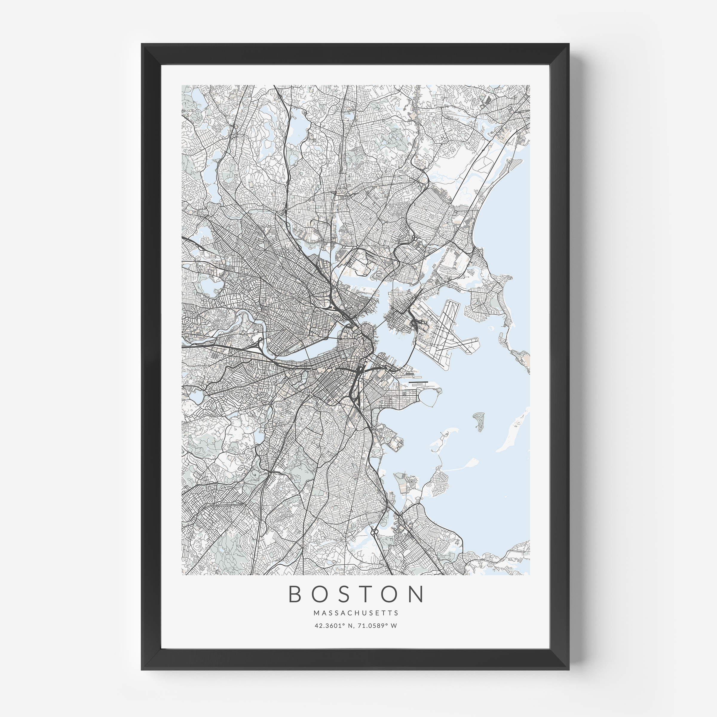 Boston Map Print – VirtualMap