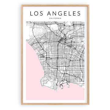 Pink Minimalist Maps VirtualMap