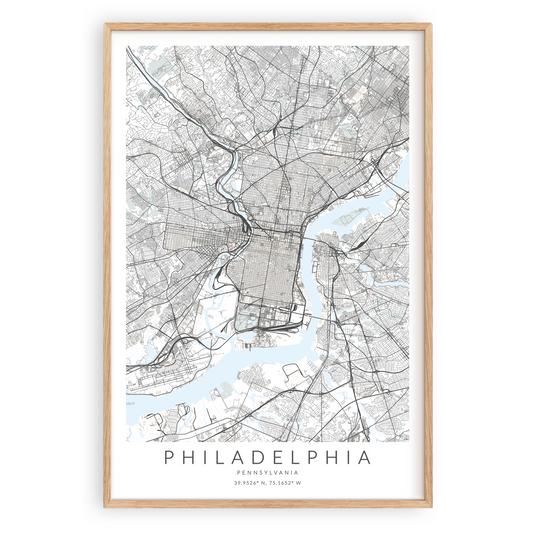 Philadelphia Map Print