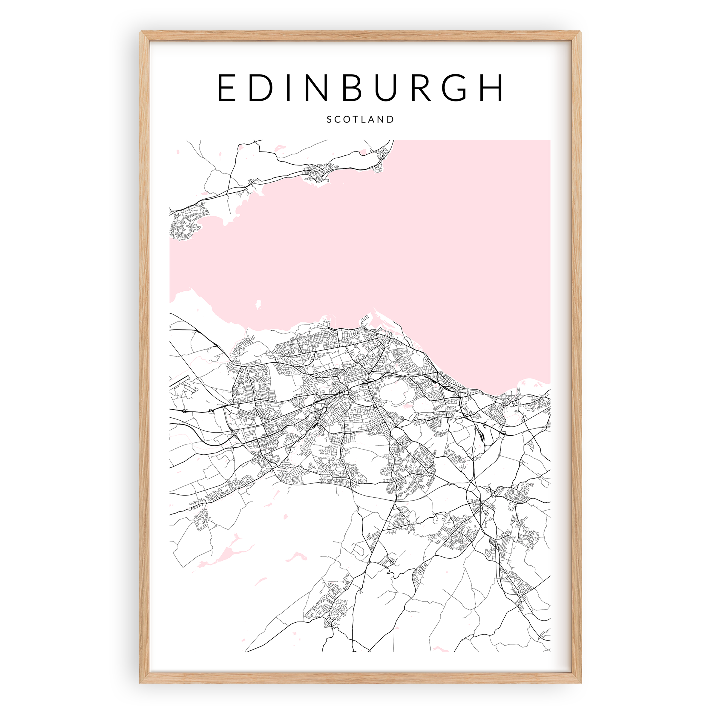 Edinburgh Minimalist Map Print – VirtualMap