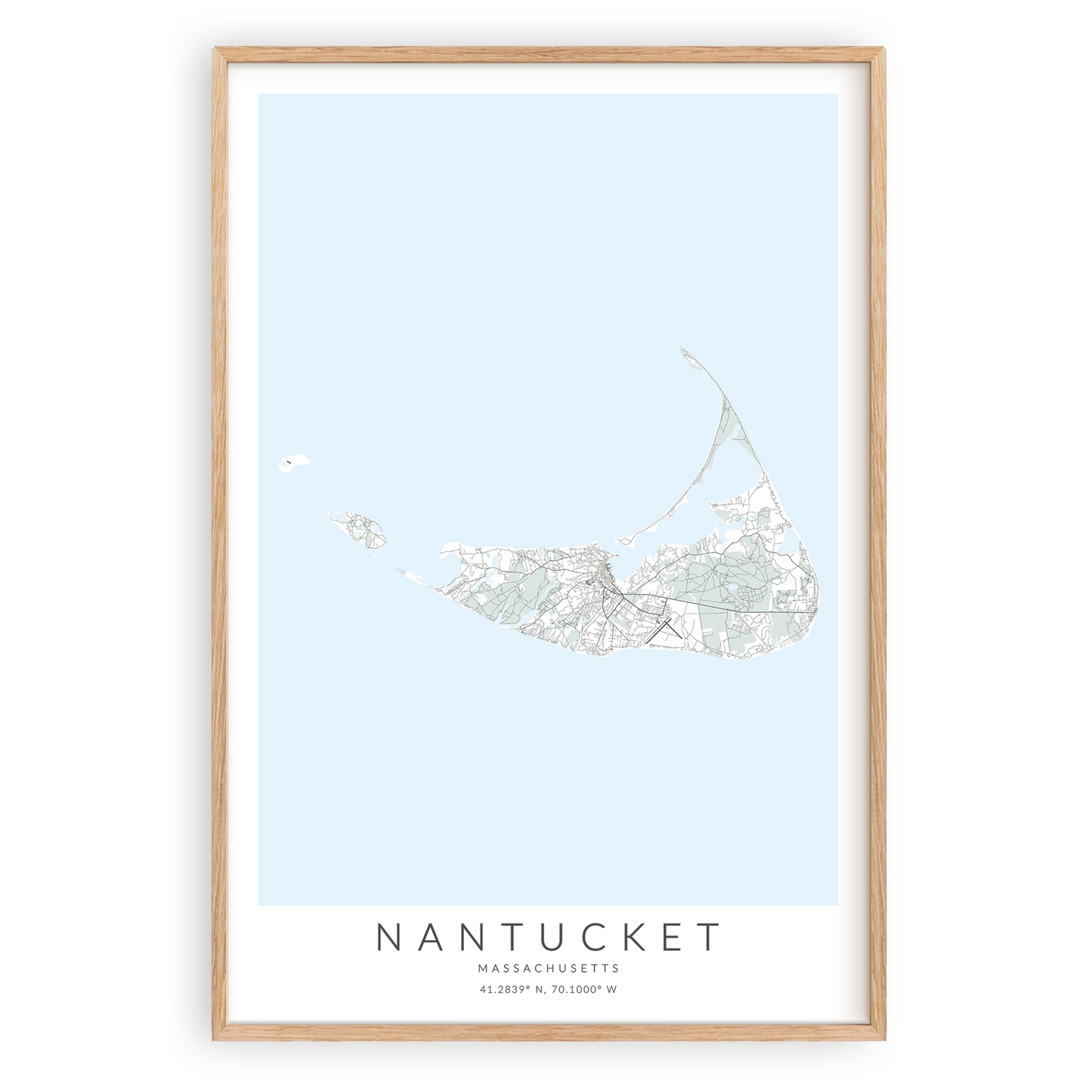 nantucket map print