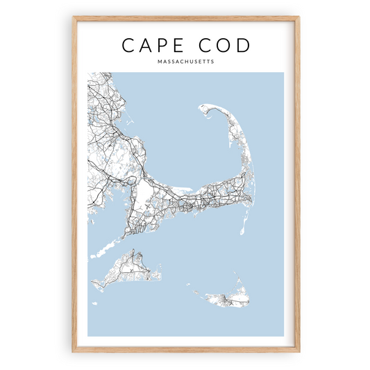 cape cod map print