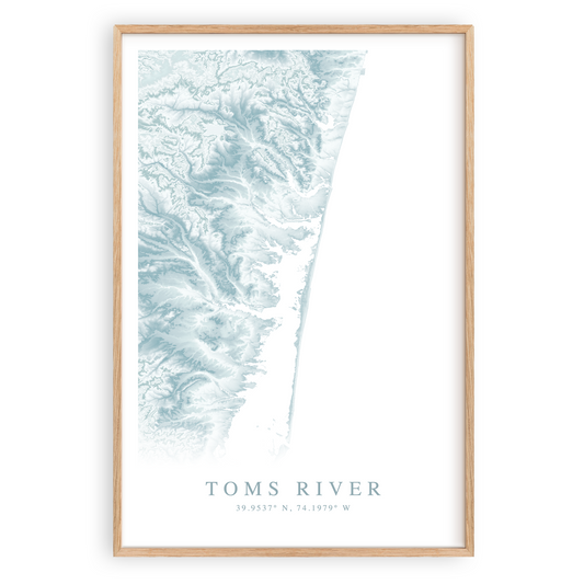 toms river new jersey map print