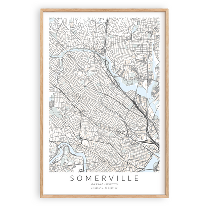 Somerville Map Print