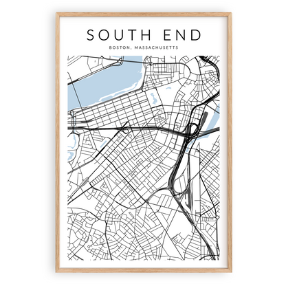 South End Map Print