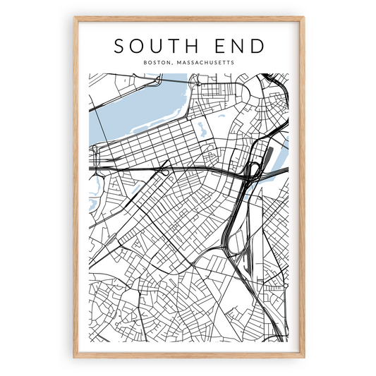 South End Map Print