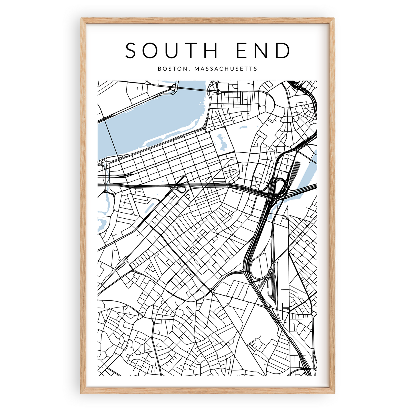 South End Map Print