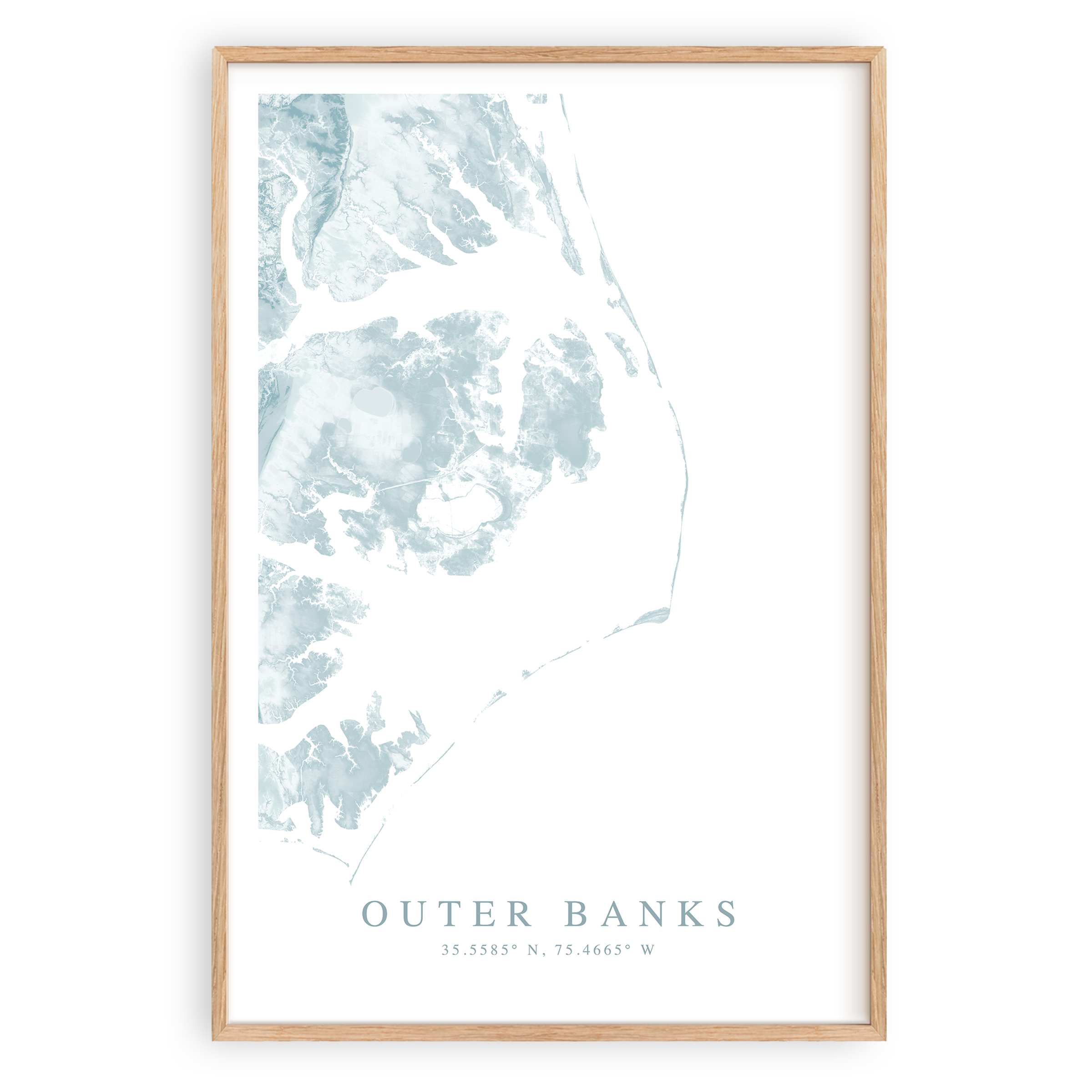 Outer Banks Map Print – VirtualMap