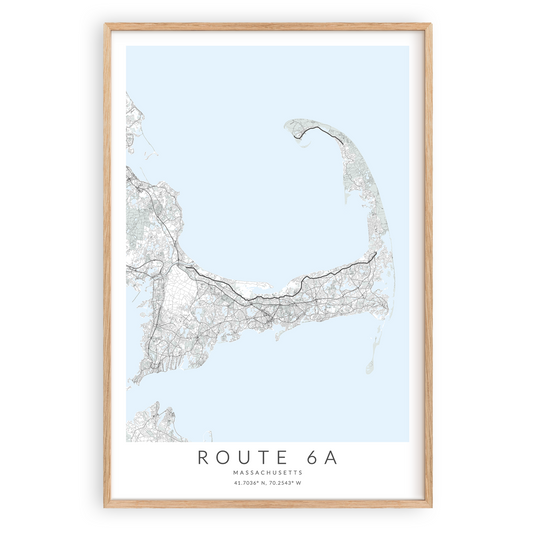 route 6a map print