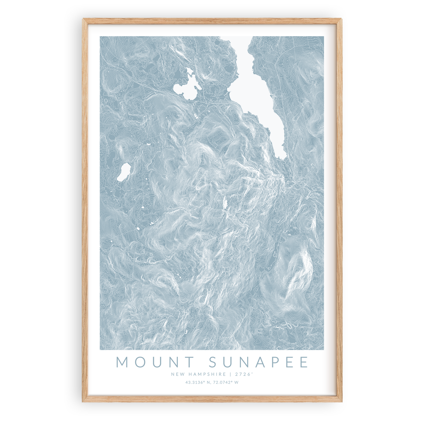 Mount Sunapee Map Print