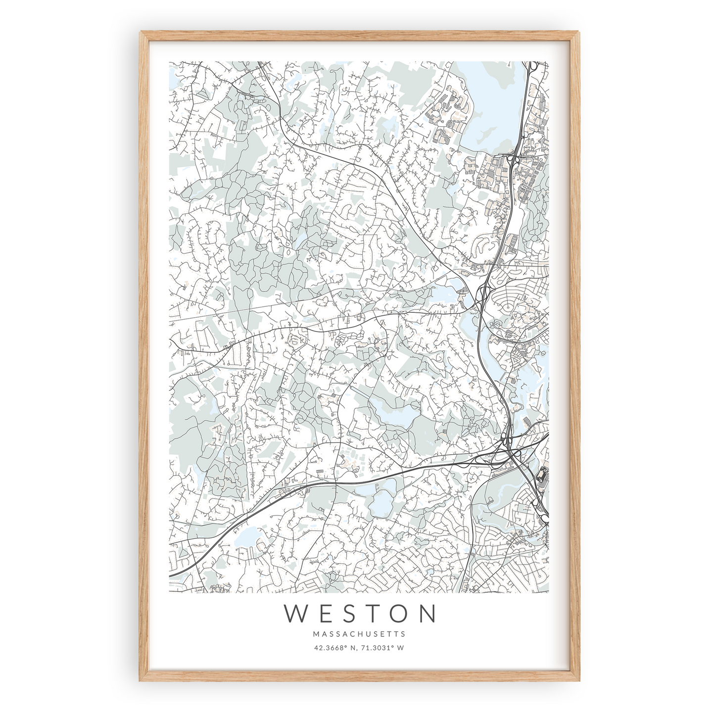 Weston Map Print