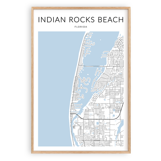 Indian Rocks Beach Map Print