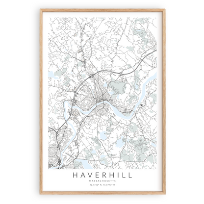 Haverhill Map Print