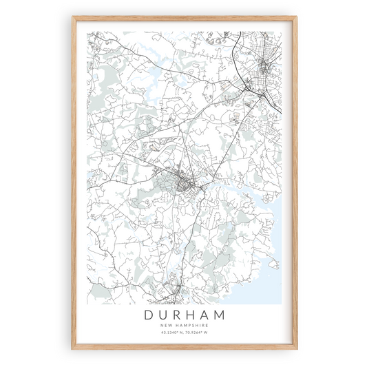 Durham Map Print