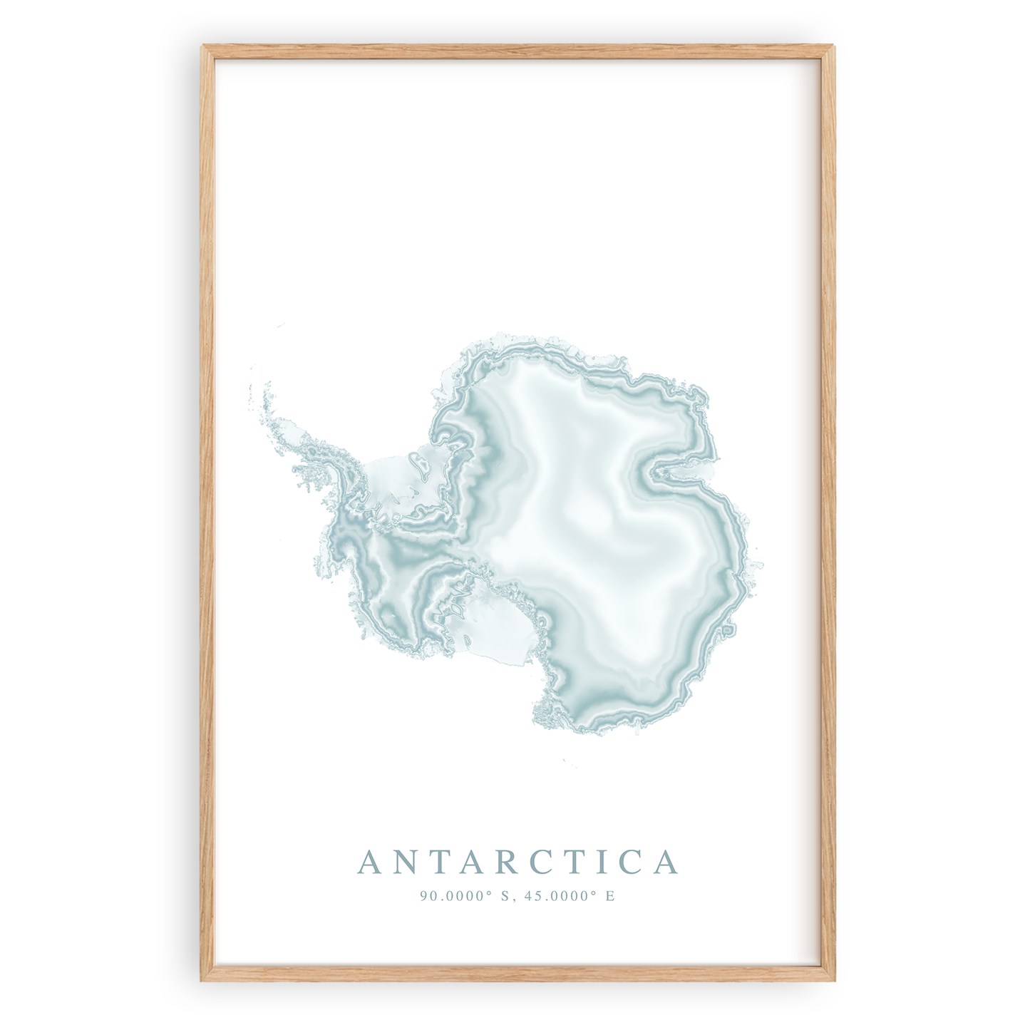 Antarctica Map Print