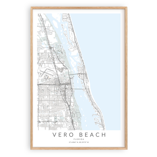Vero Beach Map Print