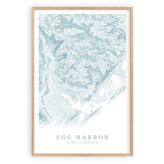 Egg Harbor Map Print