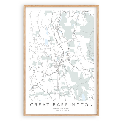 Great Barrington Map Print