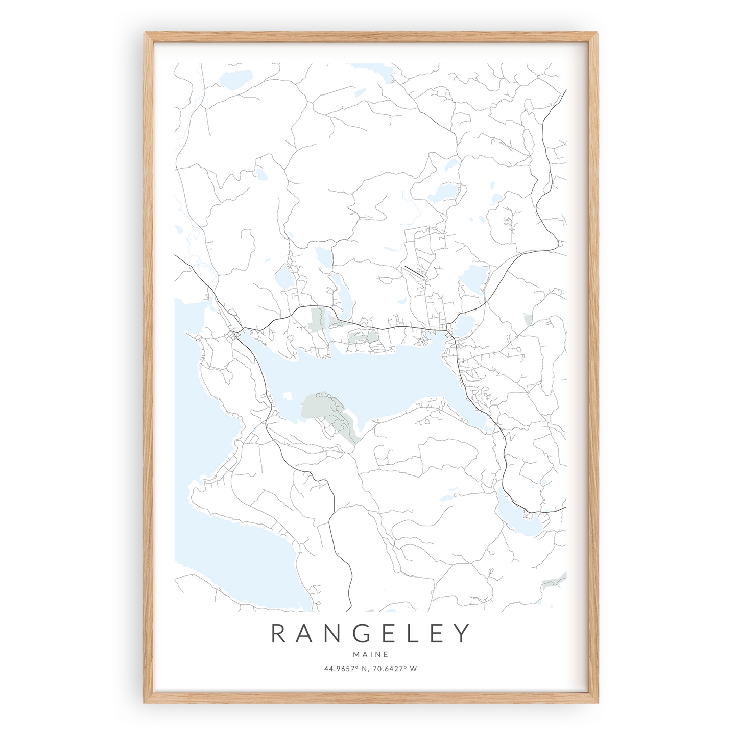 Rangeley Map Print