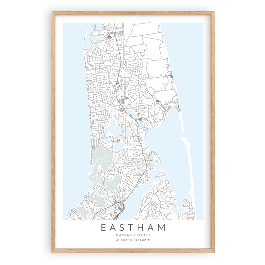 Eastham Map Print