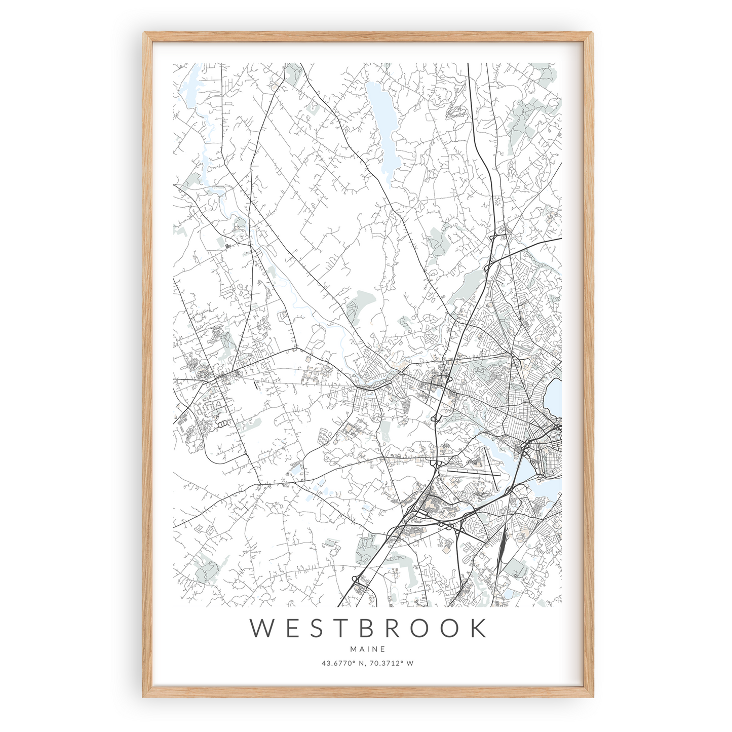 Westbrook Map Print