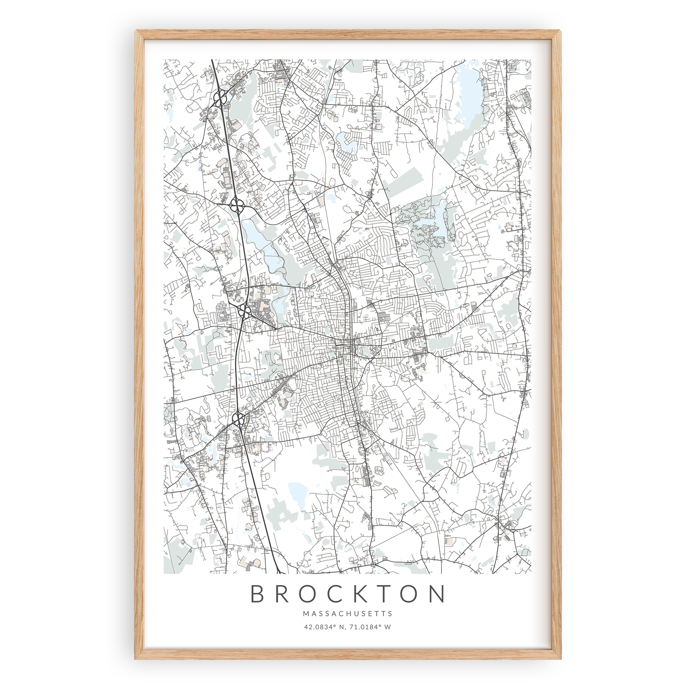 Brockton Map Print – VirtualMap