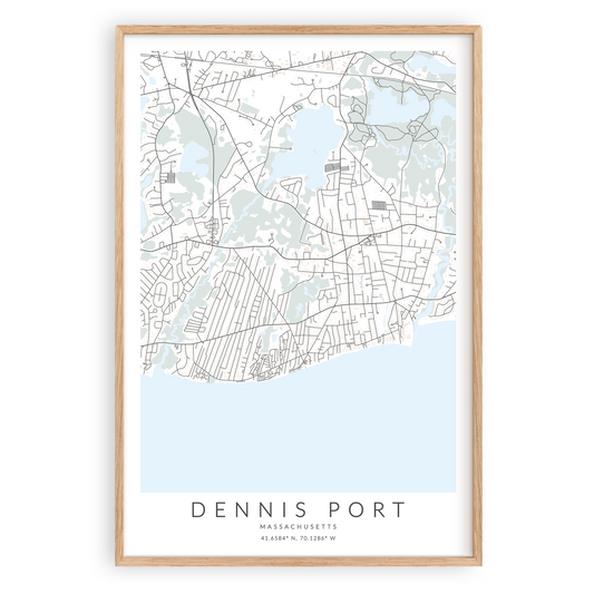 Dennis Port Map Print