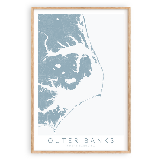 Outer Banks Map Print