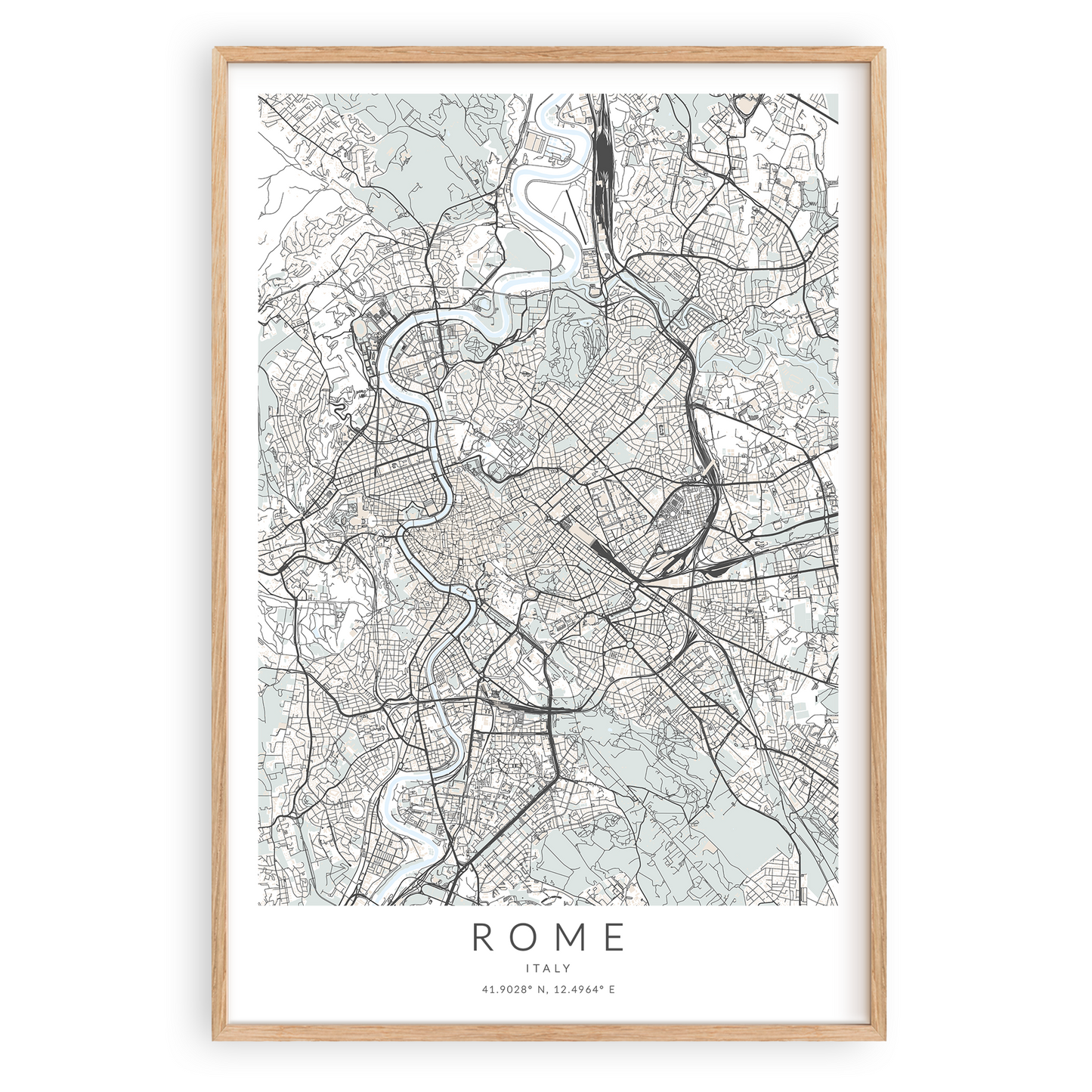Rome Map Print