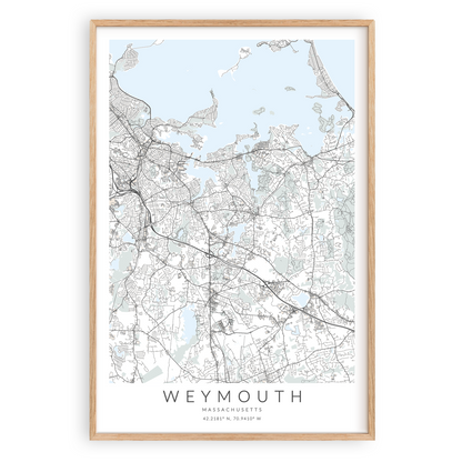 Weymouth Map Print