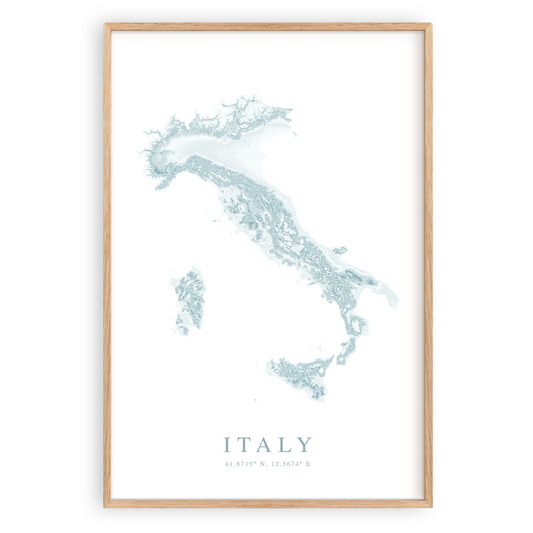 italy map poster