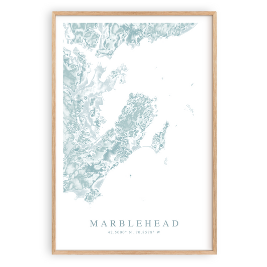 marblehead massachusetts map poster