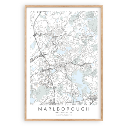 Marlborough Map Print