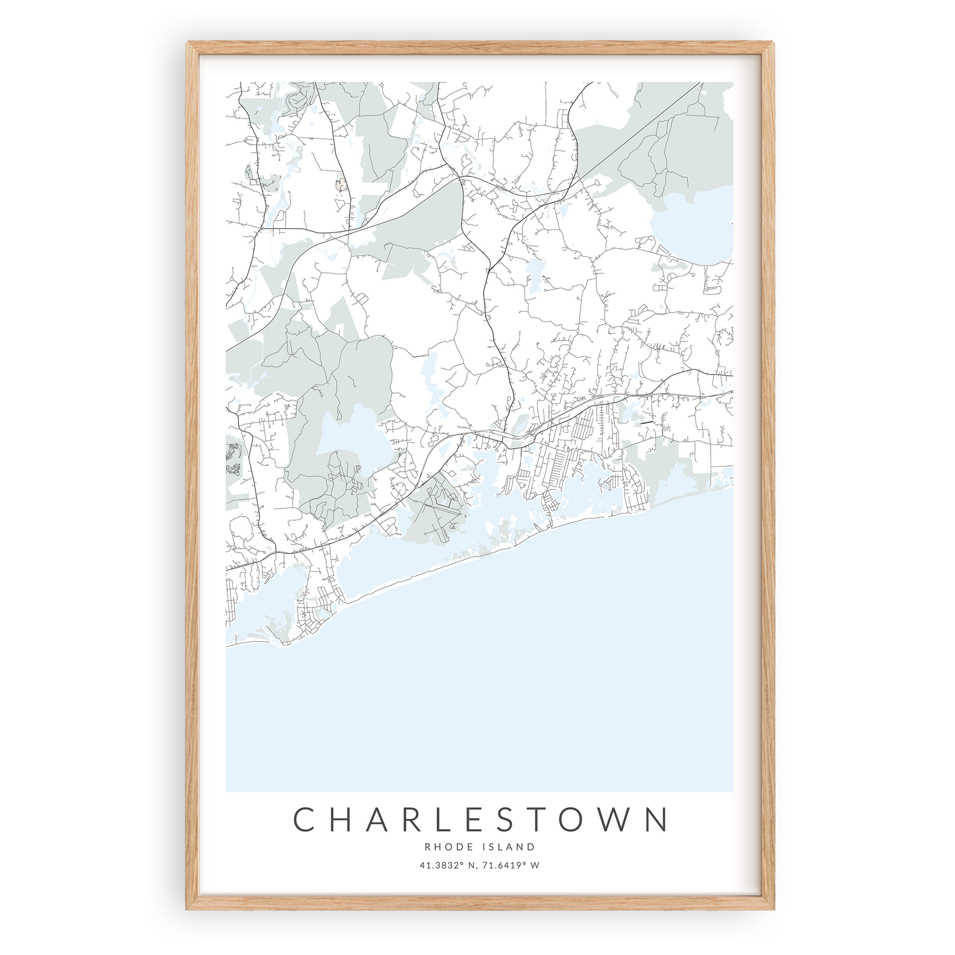 charlestown rhode island map