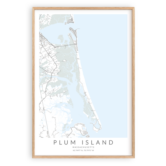 Plum Island Massachusetts Map Print