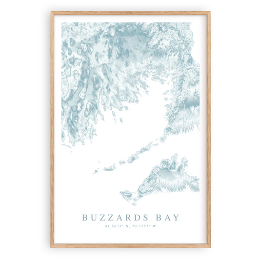 buzzards bay massachusetts poster in wood frame