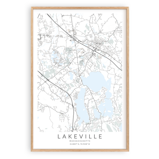 Lakeville Map Print