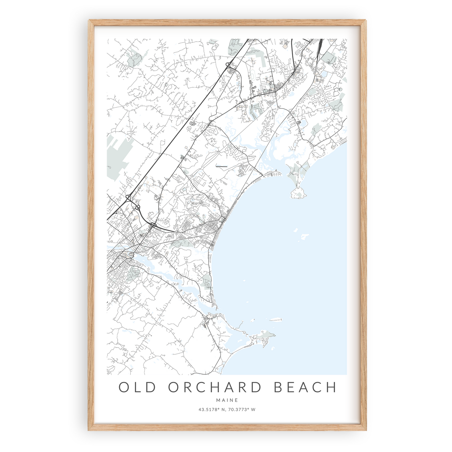 Old Orchard Beach Map Print