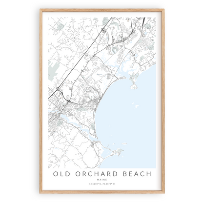 Old Orchard Beach Map Print